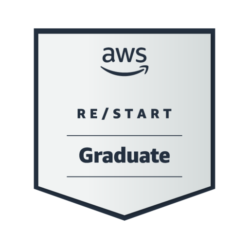 Certificado Badge re/start AWS - Campinho Digital 